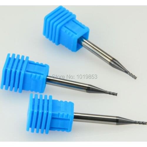 5pcs SLONS S200-1.5x4x50L HRC50 4mm shank diameter tungsten carbide end mill milling cutter for steel or cast iron