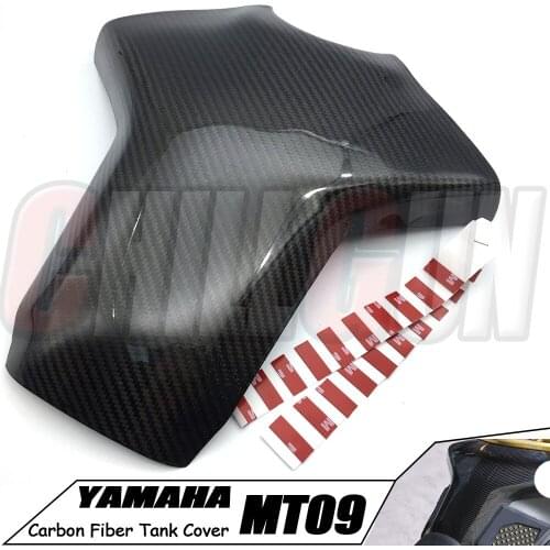 Motorcycle Accessories Carbon Fiber Tank Cover Case Fuel Pad Protectors For YAMAHA MT09 13-17 MT09 FZ09 2013-2017