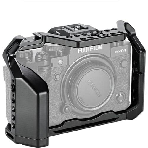 C-XT4 Camera Metal Cage W/ Shoe Mount for FUJIFILM X-T4 Photography Vedio Shooting Full Cage Microphone LED Light Thread Holes