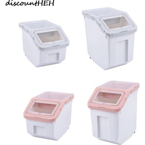 5-10kg Dog And Cat Food Bucket Sealed Container Moisture-proof Storage Bucket Large Capacity Flour Sealed Rice Storage Box