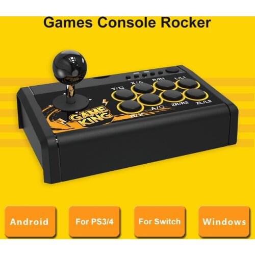 Games Console Rocker 4 in 1 USB Wired Game Joystick Retro Arcade Station TURBO Fighting Controller for PS3/PS4/Switch/PC