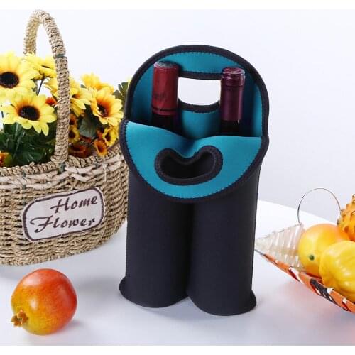 Insulated Cover Wine Bag Cover Wine-bottle Bag Neoprene Cooler Protective Sleeve Holder for Outdoor Camping Supply