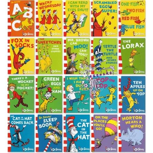 2021 Classic Case of Dr. Seuss Series Interesting Story Childrens Picture English Books Kids Learning Toys Kids Children