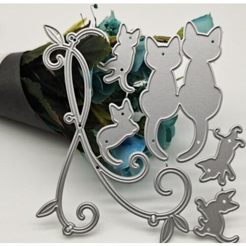 Metal Cutting Dies Cut Mold Animal cat Dinosaur Decoration Scrapbooking & Stamping Paper Craft Knife Mould Blade Punch Stencils