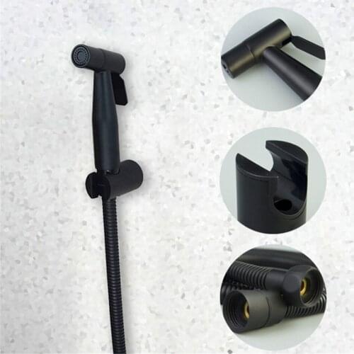 Toilet Spray Gun Set Black Stainless Steel Water Jet Flusher Bidet Shower Shower Sanitary Suit Accessories Bathroom Device