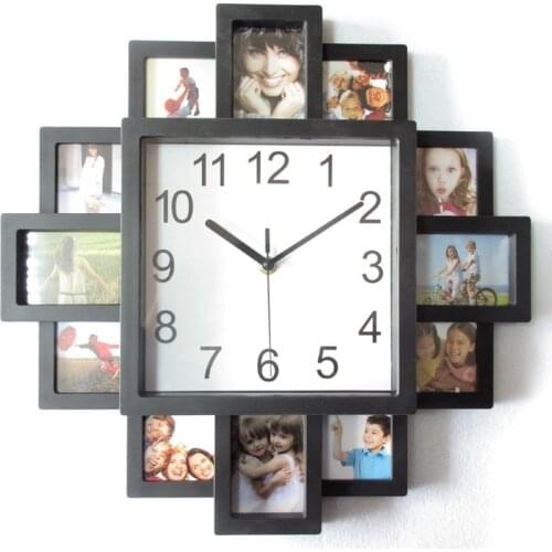 Photo Frame Wall Clock New Diy Modern Desigh Art Picture Clock Living Room Home Decor Horloge WF110202