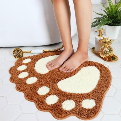 Bathroom non-slip mat carpet size feet bathroom absorbent non-slip mat into the door mat bedroom cartoon lovely carpet