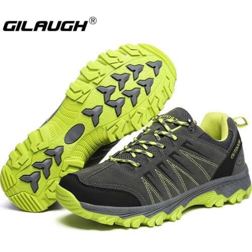 New Men Hiking Shoes High Quality Outdoor Waterproof Sport Shoes Women Trekking Mountain Sneakers Lace Up Zapatos Para Caminar