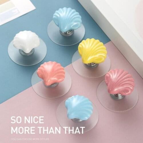 Punch-free Self-adhesive Handle Furniture Door Handle Sliding Window Plastic Kitchen Cabinet Pulls Drawer Knobs Kitchen Hardware