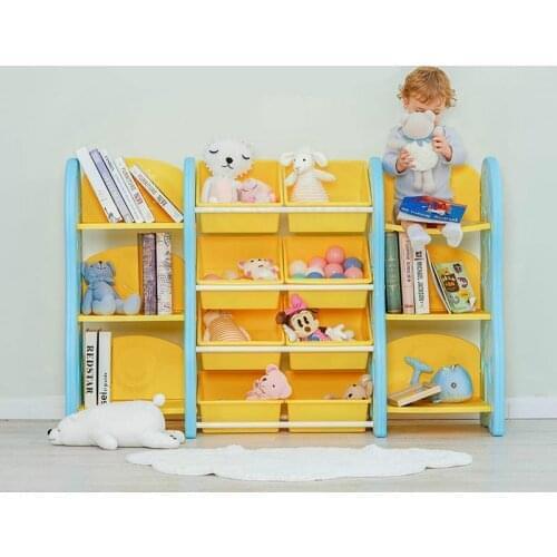 Childrens Toy Storage Rack Organizer Rack Multi-layer Baby Toys Nursery Storage Cabinet Plastic Bookshelf