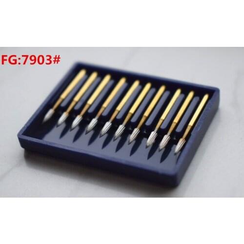 50pcs FG 7903 Dental Tungsten carbide burs trimming & finishing drills bur