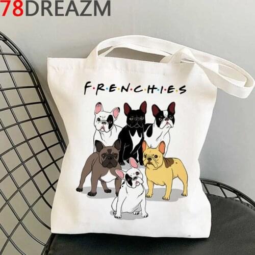 Bull Terrier shopping bag bolsas de tela cotton jute bag tote recycle bag shopping bag tote foldable sac toile