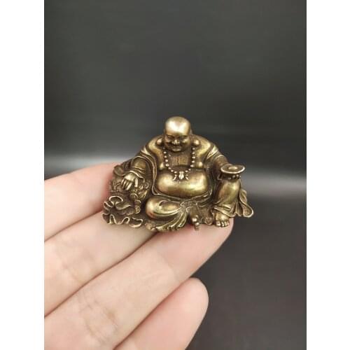 TIBET pure copper solid Buddha ornaments town house to ward off evil spirits