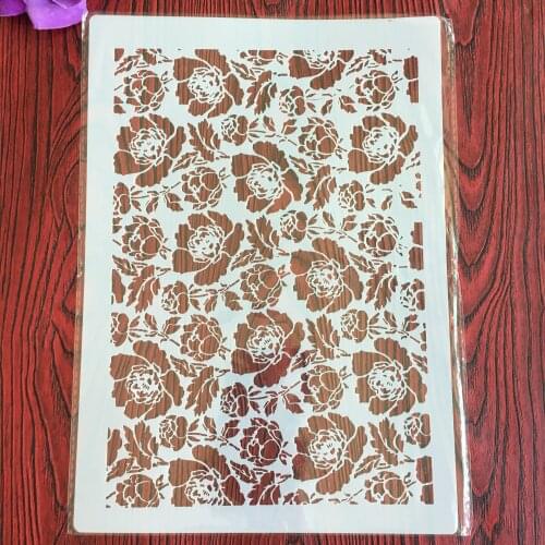 A4 29 * 21cm Mandala flower DIY Stencils Wall Painting Scrapbook Coloring Embossing Album Decorative Paper Card Template,wall