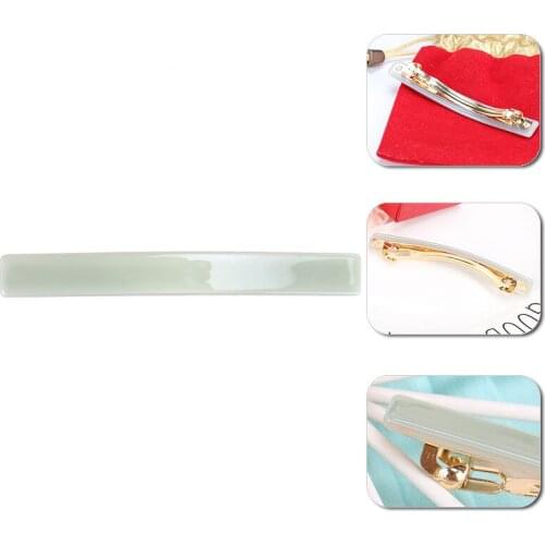 Simple Candy Color Hair Clips Classic Slim Hair Clips for Girls Cellulose Acetate Rectangle Hair Clip