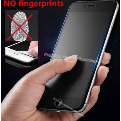 For iphone 7 No Fingerprint Premium 3D Soft Edge Full Matte Tempered Glass Screen Protector for iPhone 7 Plus Frosted film 9H