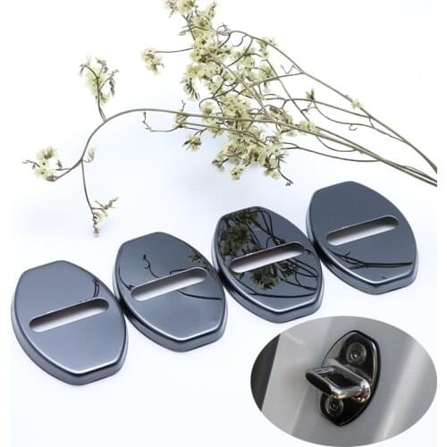 Stainless Steel Door Lock Buckle Protective Cover for Volkswagen T-ROC Cross coupe GTE T-Prime Atlas EOS Amarok car-styling