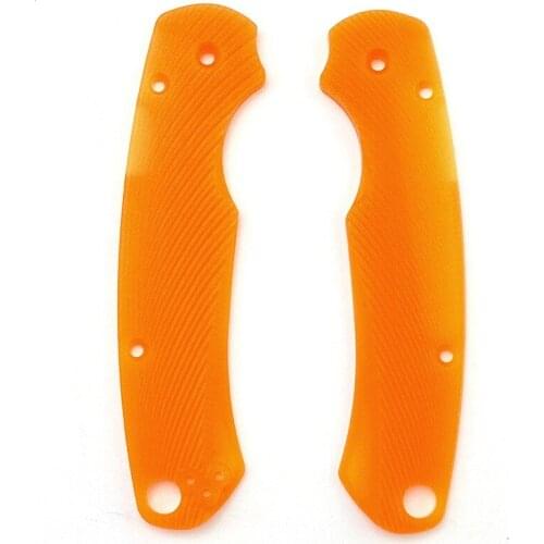 1Pair PGY Para 2 Grips Custom G10 Shank PatchFolding Knife Handle DIY Accessories For Spyderco C81 Paramilitary 2