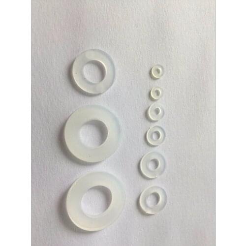 100pcs M2 M2.5 M3 M4 M5 M6 M8 Nylon Flat Washer Plastic Plain Washer Insulation Gasket Screw Gasket Spacer