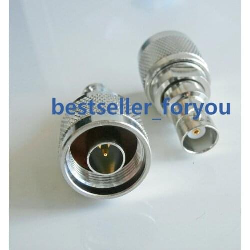 1X Connector BNC Female Jack To N Type Male Plug RF Coax Connector Straight Adapter