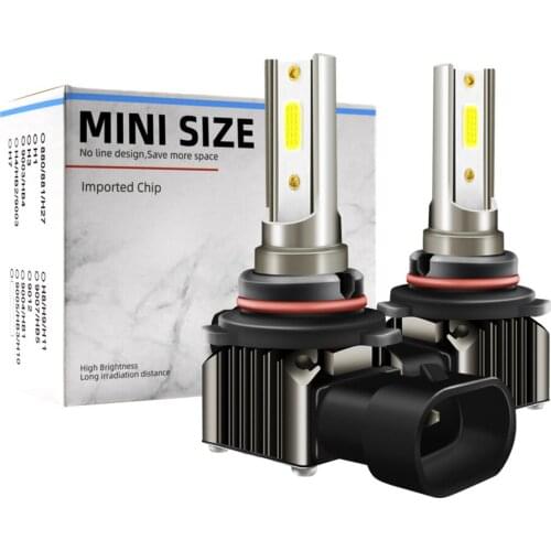 2020 Newest 2x Mini H4 LED H7 H8 H9 H11 H1 9005 9006 LED Voiture Car Headlight Bulbs Headlamp Accessories Auto Part Car Light