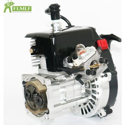 38CC 2-Stroke 4 Bolt Engine with CNC Cylinder Case 9HP Fit for 1/5 HPI Rovan KM BAJA Losi 5ive T FG GoPed RedCat