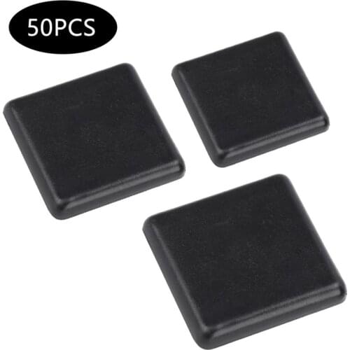 50Pcs Aluminum Profiles End Cap Cover Black Plastic Fasteners for 2020/3030/4040 EU Standard