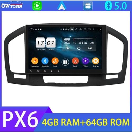 Android 10 10.1'' PX6 4+64G Car Multimedia Player For Opel Insignia 2009-2013 GPS Navi BT 5.0 Tethering DSP Carplay 4G LTE DAB