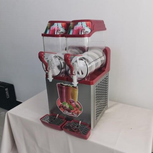 Automatic Two Cylinder Snow Mud Machines Smoothie Blending Juice Maker Commercial Snow Melting Machine