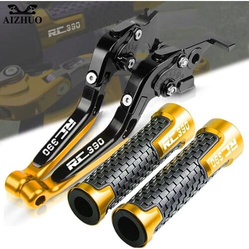 FOR RC390 Motorcycle CNC Accessories Folding Extendable RC 390 2013-2020 2019 2018 2017 Brake Clutch Levers Handle Grips End
