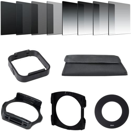 Camera Filtro Gradient Neutral Density Gradual ND Square Resin Filters Adapter Rings Holder Cokin P Series system for SLR DSLR