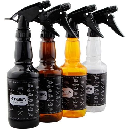 500ML Plastic Hairdressing Mist Spray Bottle For Hair Salon Styling Accessory Tool Rotating Nozzle Hair Oil Bottle Dispenser