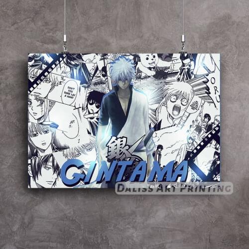 Canvas Anime gintama sakata gintoki Pictures Home Decoration Paintings Poster HD Prints Wall Art Modular Living Room Framed