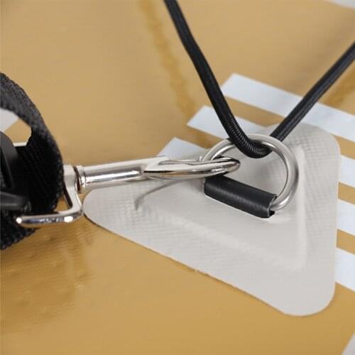 1 Set D Ring Pad PVC Patch Boat Deck Rigging 2.5m Black Elastic Bungee Rope Kit For Stand Up Paddle Board SUP Deck Accessories