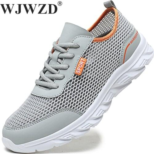 Summer Men Casual Shoes Hollow Mesh Sneakers Men Trendy Lightweight Gym Shoes Adult Breathable Mens Trainers Zapatillas Hombre