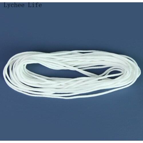 Lychee Life Round Elastic Bands Rope Rubber Hanging Rope Cords For DIY Sewing Accessories