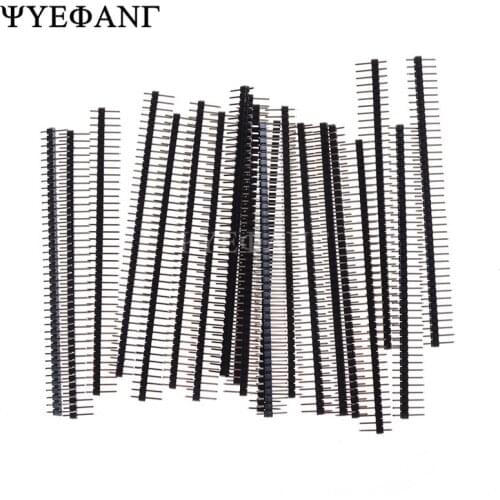 10pcs Copper Single Row Male Pin Header For Arduin 1x40P 2.54mm 40 Pins Connector Strip Board Module Electronic Part Elektronik