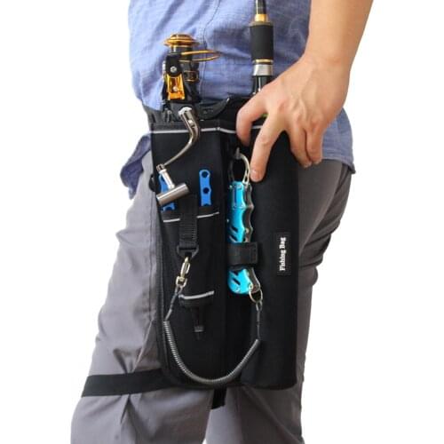 Multifunctional Quick Attack Fishing Bag Lure Box Waist Leg Bags 1200D Nylon Outdoor Fishing Rod Tools Storage Case Waterproof