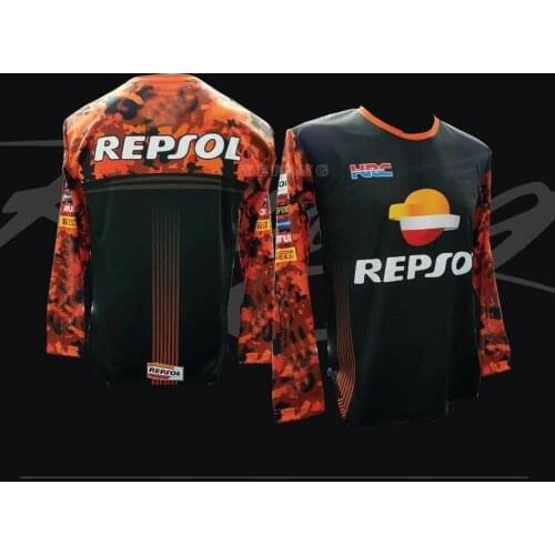 Motorbike Repsol MTB Bike Long sleeve For Honda HRC Team Racing Jersey Mens Moto 2021 Motorcycle Motorsport Quick dry Shirts