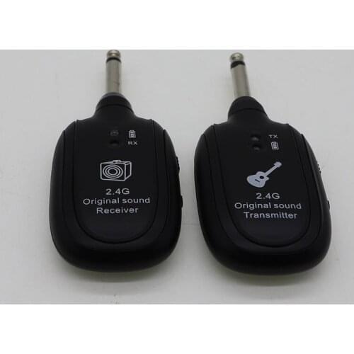 Portable Guitar UHF Wireless Audio System 2.4G Transmitter Receiver for Electric Acoustic Guitar Bass