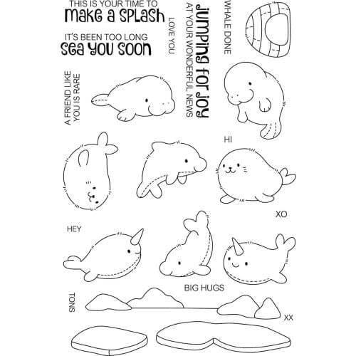 Animal Transparent Clear stamps and metal cutting dies