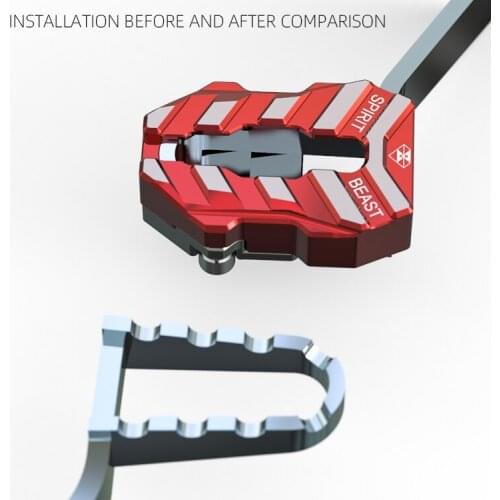 Spirit beast motorcycle BJ500 brake pedal modification accessories motocross rear brake anti-skid widening pedal Security