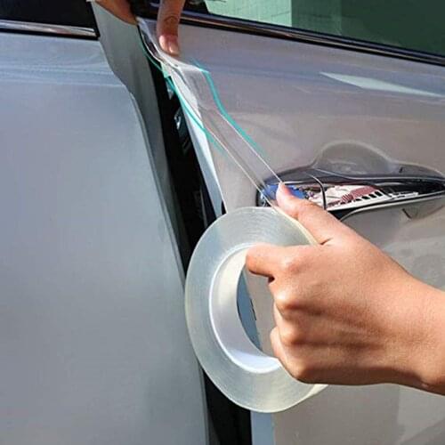 Car Stickers Car Door Sill Sticker Protector Auto Scratchproof Invisible transparent single-sided adhesive trunk door sticker