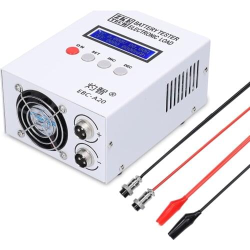 EBC-A20 Battery Capacity Tester 30V 20A 85W Lithium Batteries Capacity Test Device 5A Recharge 20A Discharge Support PC Online