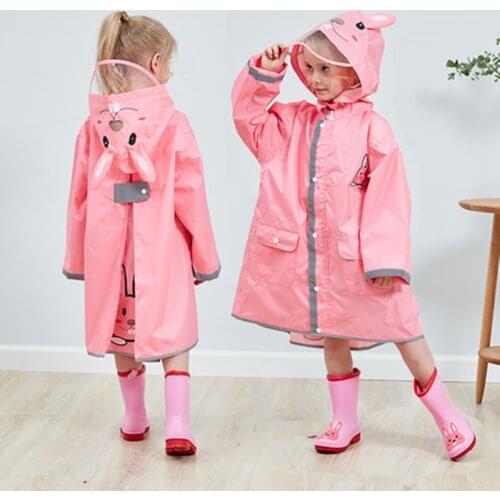 90-145CM waterproof raincoat for children kids baby rain coat poncho boys girls primary school students rain poncho jacket