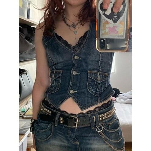 Yuxuanyouzhi Women's Denim Vests
