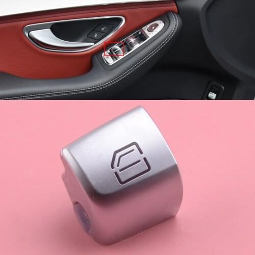 Rear Left Window Master Switch Repair Button Cap Cover ABS Fit For Mercedes-Benz C Class W205 GLC W253 2015-2017 2018 2019 2020