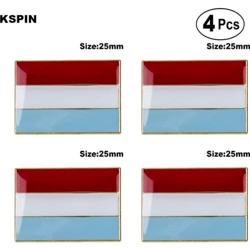 Luxembourg Brooches Lapel Pin Flag badge Brooch Pins Badges 4pcs