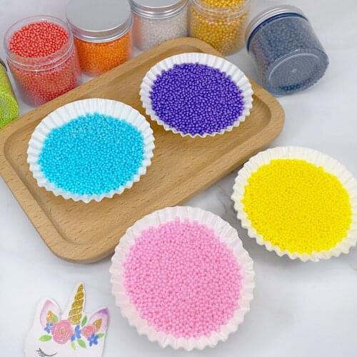 1mm Edible Colorful Beads Pearl Sugar Ball Fondant 50g Cake Baking Sprinkles Sugar Candy Ball Wedding Cake Decoration Sugar Bead