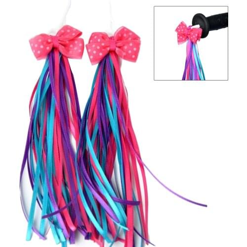 1 Pair Of Children Bike Streamers Bicycle Handlebar Ribbon Kids Scooter Tassels